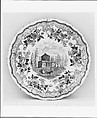 Plate, Job & John Jackson, Earthenware, transfer-printed, British (American market)