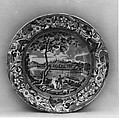 Plate, Joseph Stubbs, Earthenware, transfer-printed, British (American market)