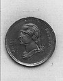 Medal, Probably gilt copper