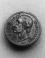 Medal, Silver (with two shanks), cast, American
