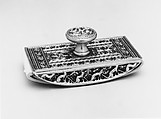 Rocker Blotter, Designed by Louis C. Tiffany (American, New York 1848–1933 New York), Bronze, wood, American