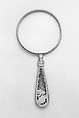 Magnifying Glass, Designed by Louis C. Tiffany (American, New York 1848–1933 New York), Bronze, glass, American