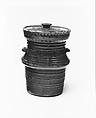 Jar, John M. Safford (1811–1880), Earthenware; Redware with stamped decoration, American