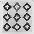 Doll Quilt, Chimney Sweep pattern, Ella Mygatt Whittlesey (born ca. 1845), Cotton, American