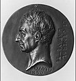 Medallion of the Marquis de Lafayette, Pierre Jean David d&#39;Angers (French, Angers 1788–1856 Paris), Bronze
