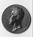 Medal of the Marquis de Lafayette, Jacques Edouard Gatteaux (French, Paris 1788–1881 Paris), Bronze