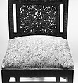 Chair, Designed by Lockwood de Forest (American, New York 1850–1932 Santa Barbara, California), Probably teak; silk embroidery on linen, American