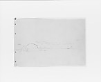 Cape Flattery Landscape (from Sketchbook X), William Trost Richards  American, Graphite on off-white wove paper, American
