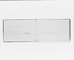 Aug 17/85: Mountain Landscape (from Sketchbook X), William Trost Richards (American, Philadelphia, Pennsylvania 1833–1905 Newport, Rhode Island), Graphite on off-white wove paper, American