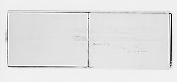 Mountains by Clallam Bay (from Sketchbook X), William Trost Richards (American, Philadelphia, Pennsylvania 1833–1905 Newport, Rhode Island), Graphite on off-white wove paper, American