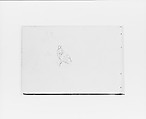 Two Figures (from Sketchbook X), William Trost Richards  American, Graphite on off-white wove paper, American