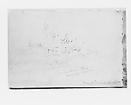 Juniper Lake Aug 23 1885, Mount Tacoma Washington (from Sketchbook X), William Trost Richards American, Graphite on off-white wove paper, American