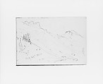 Mountain Slope Aug 23 1885 (from Sketchbook X), William Trost Richards American, Graphite on off-white wove paper, American