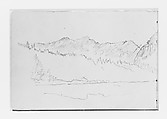 Landscape with Mountains (from Sketchbook X), William Trost Richards American, Graphite on off-white wove paper, American