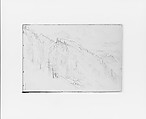 Mountainside (from Sketchbook X), William Trost Richards  American, Graphite on off-white wove paper, American