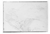In the Mountains (from Sketchbook X), William Trost Richards  American, Graphite on off-white wove paper, American