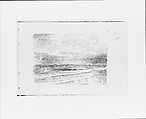 Seascape (from Sketchbook VII), William Trost Richards American, Black ink, graphite, on off-white wove paper, American