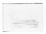 Mountains, Sea, and Sky (from Sketchbook VII), William Trost Richards American, Graphite on off-white wove paper, American