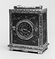 Clock, J. and J. G. Low Art Tile Works (American, Chelsea, Massachusetts, 1877–1903), Brass, earthenware, American