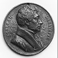 Medal of the Marquis de Lafayette, François Augustin Caunois (French, 1787–1859), Iron