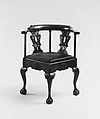 Corner Chair, Sypher & Co. (active 1866–ca. 1906), Mahogany, American