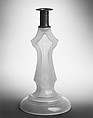 Candlestick, Ripley and Company  American, Glass, pewter, American