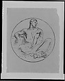 Seated Draped Figure, John Singer Sargent  American, Collotype on laid paper, American