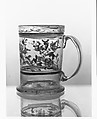 Mug, Non-lead glass with enamel decoration
