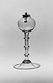 Whale Oil Lamp, Pressed and free-blown lead glass