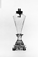 Whale Oil Lamp, Pressed and free-blown lead glass
