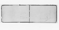 River and Terrain covered with Autumn Frost (from Sketchbook), Albert Bierstadt (American, Solingen 1830–1902 New York), Graphite on wove paper, American