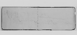 Mountain Landscape (from Sketchbook), Albert Bierstadt (American, Solingen 1830–1902 New York), Graphite on wove paper, American