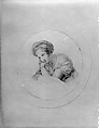 Woman in an Oriental Costume (from Hosack Album), Graphite on off-white wove paper, American