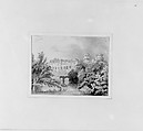 View of a Castle [Warwick?] (from Hosack Album), Graphite on white wove Bristol board, American