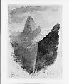 Eiger, John Singer Sargent (American, Florence 1856–1925 London), Watercolor on off-white wove paper, American