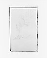 Sketchbook of Northwest American and Canadian Scenery, Albert Bierstadt (American, Solingen 1830–1902 New York), Drawings in graphite on off-white wove paper, bound in a leather cover, American
