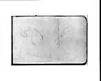 Sketchbook of Northwest American and Canadian Scenery, Albert Bierstadt (American, Solingen 1830–1902 New York), Drawings in graphite on off-white wove paper, bound in a leather cover, American
