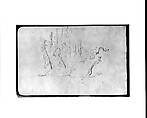 Sketchbook of Northwest American and Canadian Scenery, Albert Bierstadt (American, Solingen 1830–1902 New York), Drawings in graphite on off-white wove paper, bound in a leather cover, American