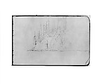 Sketchbook of Northwest American and Canadian Scenery, Albert Bierstadt (American, Solingen 1830–1902 New York), Drawings in graphite on off-white wove paper, bound in a leather cover, American