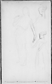 Standing Javanese Dancer from Behind (from Sketchbook of Javanese Dancers), John Singer Sargent  American, Graphite on off-white wove paper, American