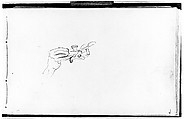 Hand of a Javanese Dancer (from Sketchbook of Javanese Dancers), John Singer Sargent (American, Florence 1856–1925 London), Graphite on off-white wove paper, American