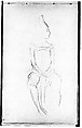 Seated Javanese Dancer (from Sketchbook of Javanese Dancers), John Singer Sargent (American, Florence 1856–1925 London), Graphite on  off-white wove paper, American