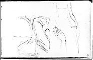 Hand and Body Positions of a Javanese Dancer (from Sketchbook of Javanese Dancers), John Singer Sargent American, Graphite on off-white wove paper, American