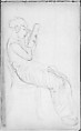 Javanese Dancer Applying Make-up (from Sketchbook of Javanese Dancers), John Singer Sargent (American, Florence 1856–1925 London), Graphite on off-white wove paper, American