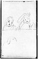 Two Javanese Dancers Applying Make-up (from Sketchbook of Javanese Dancers), John Singer Sargent American, Graphite on off-white wove paper, American