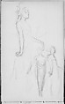 Three Standing Javanese Dancers (from Sketchbook of Javanese Dancers), John Singer Sargent American, Graphite on off-white wove paper, American