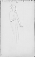 Standing Javanese Dancer (from Sketchbook of Javanese Dancers), John Singer Sargent American, Graphite on off-white wove paper, American