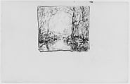 Clearing in the Woods (from Sketchbook), Henry Ward Ranger  American, Graphite, ink, on paper, American