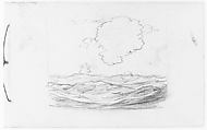 Clouds over Water (Long Island Sound?) (from Sketchbook), Henry Ward Ranger  American, Graphite, ink, on paper, American