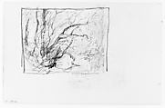 Trees in Wood (from Sketchbook), Henry Ward Ranger  American, Graphite, ink, on paper, American